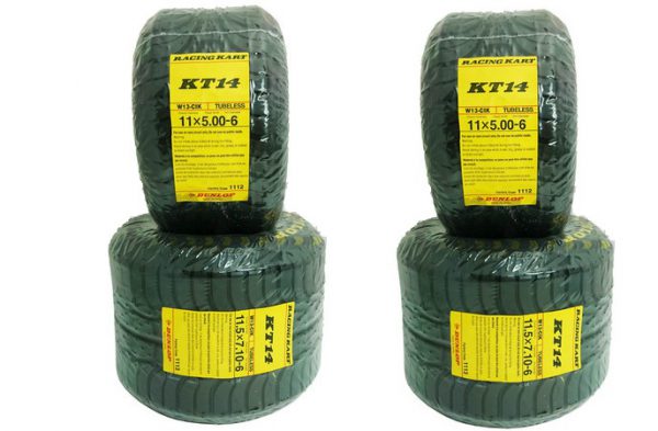 Jogo de Pneus chuva Dunlop KT14 6″